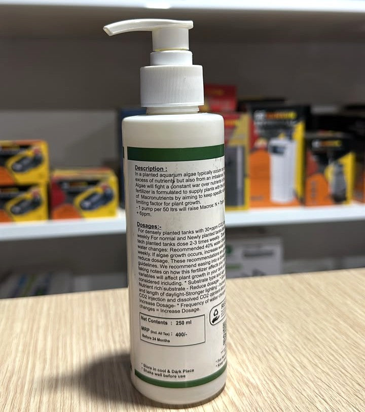 Prakruthi MACRO Aquarium Plant Fertilizer (250 ml)