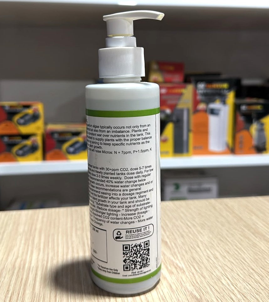 Prakruthi MICRO Aquarium Plant Fertilizer (250 ml)