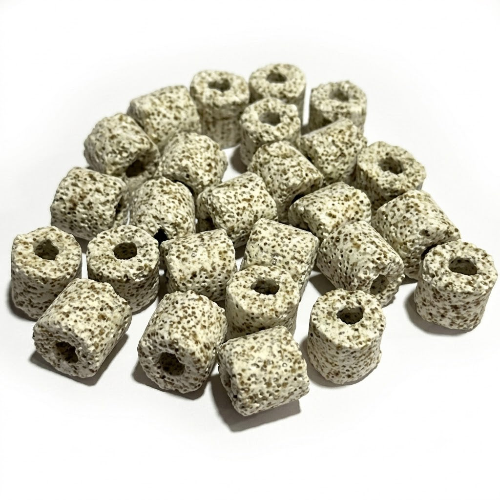 Premium Grey Ceramic Rings Biological Filter Media (18x18mm)