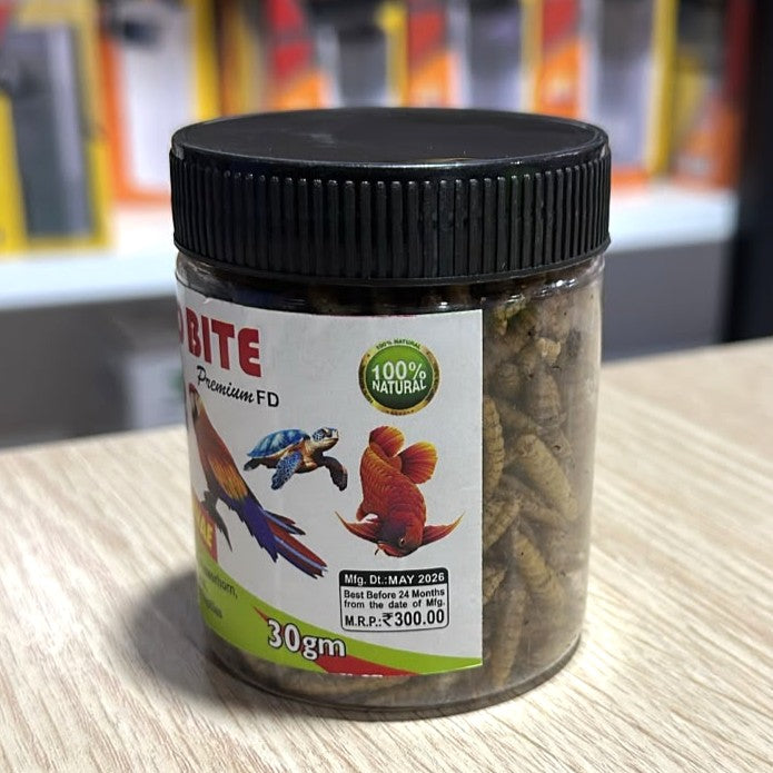 Pro Bite Black soldier Fly Larvae 30 gram bottle