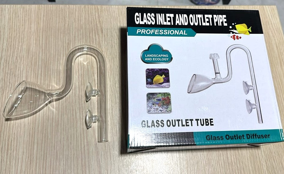 Professional 16mm Glass Lily Pipe Set with Surface Skimmer