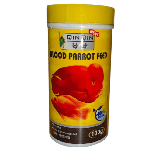 QinQin Blood Parrot Fish feed 100 gram
