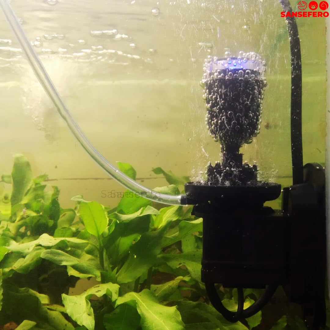 RS Electrical RS-1200LA Submersible LED Air Pump (8W) – Oxygenator with LED Light - 8