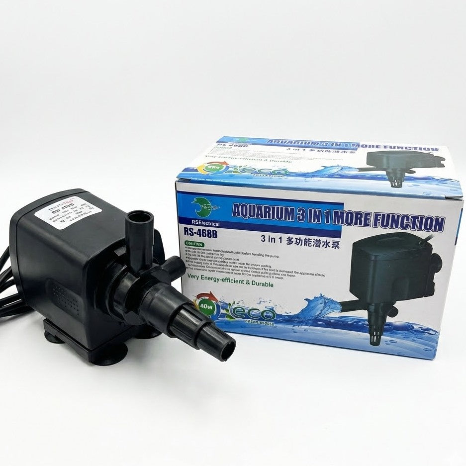 RS Electrical RS-468B Aquarium Power Head (40W) – 2400L/H 3-in-1 Submersible Pump