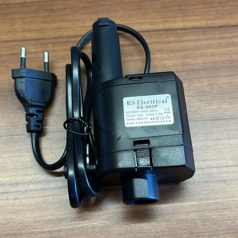 RS Electrical RS-580P Aquarium Submersible Pump (10W) – 900L/H 3-in-1 Powerhead - 3