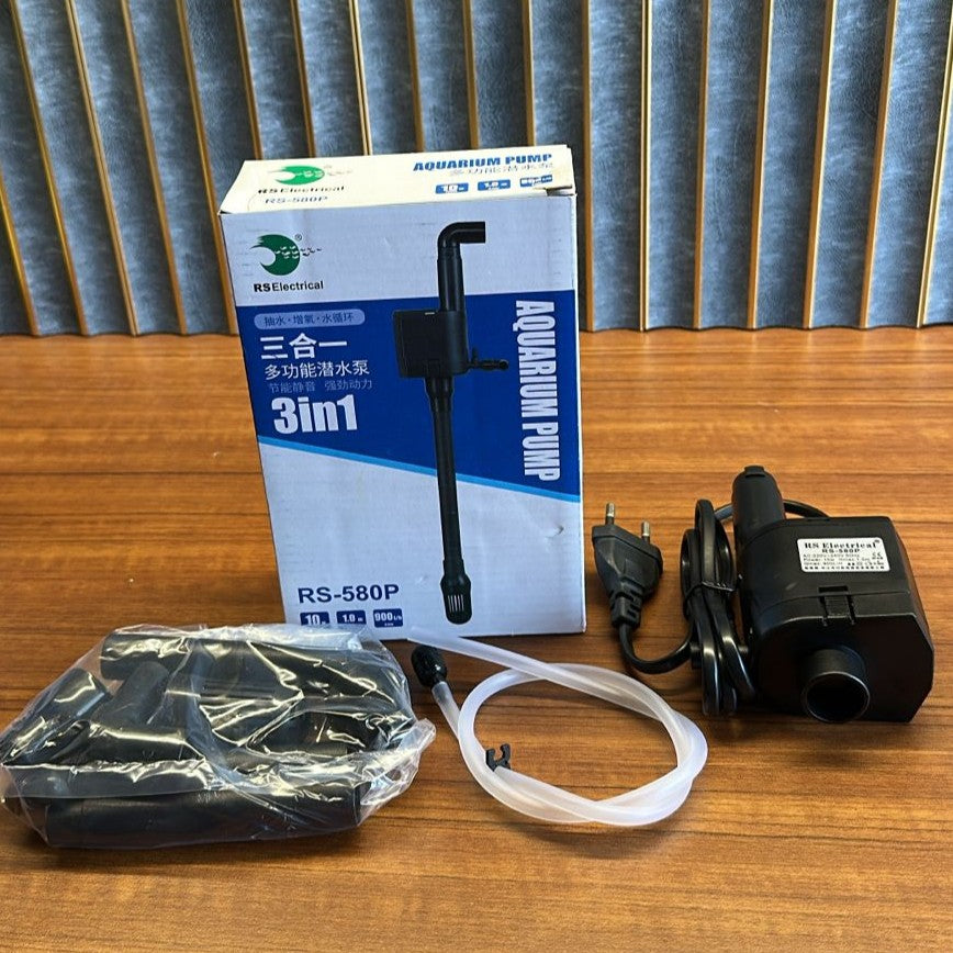 RS Electrical RS-580P Aquarium Submersible Pump (10W) – 900L/H 3-in-1 Powerhead - 2