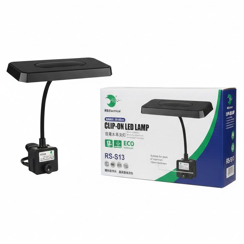 RS Electrical RS-S13 Clip-On LED Lamp (12W) for 30-40cm Aquariums