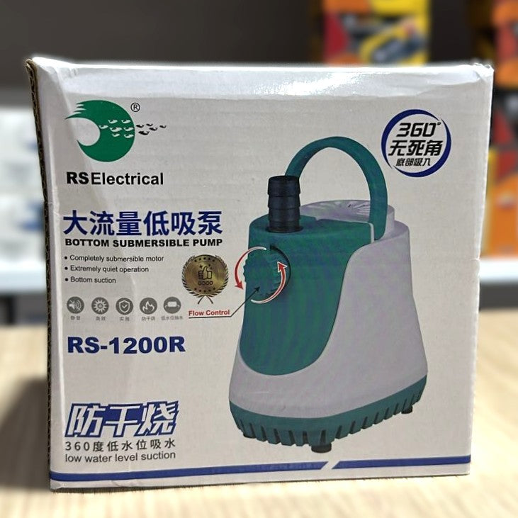 RS Electrical RS-1200R Bottom Suction Submersible Pump (20W, 1200 L/H)