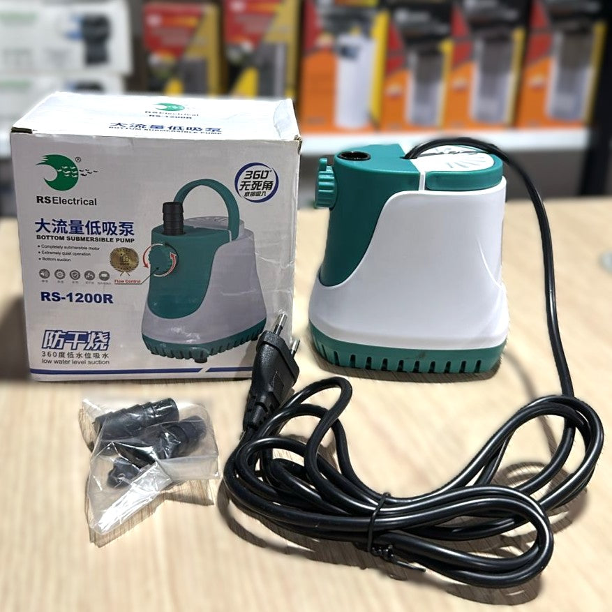 RS Electrical RS-1200R Bottom Suction Submersible Pump (20W, 1200 L/H)