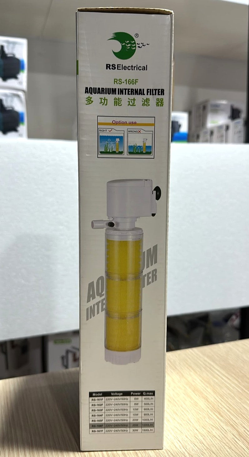 RS Electrical RS-166F Aquarium Internal Filter - 25W, 1200 L/H