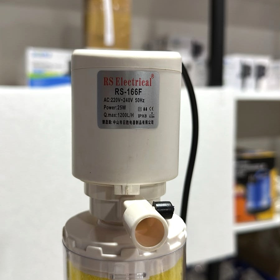 RS Electrical RS-166F Aquarium Internal Filter - 25W, 1200 L/H