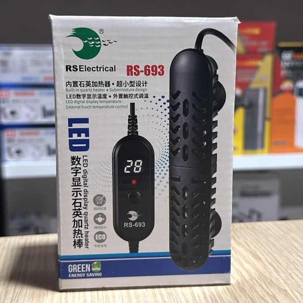 RS Electrical RS-693 LED Display Quartz Aquarium Heater (75W)