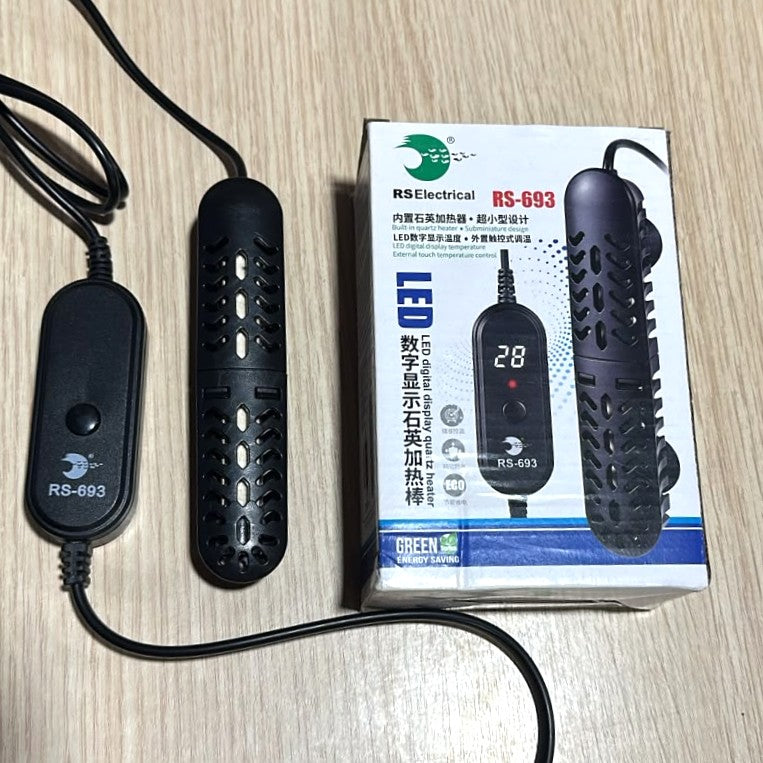 RS Electrical RS-693 LED Display Quartz Aquarium Heater (75W)
