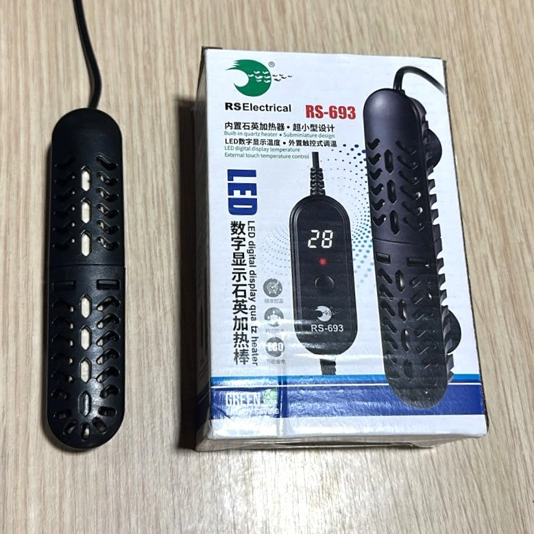 RS Electrical RS-693 LED Display Quartz Aquarium Heater (75W)
