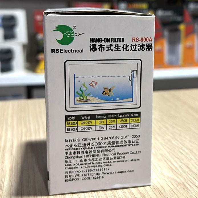 RS Electrical RS-800A Hang-On Filter (2.5W, 280 L/H)