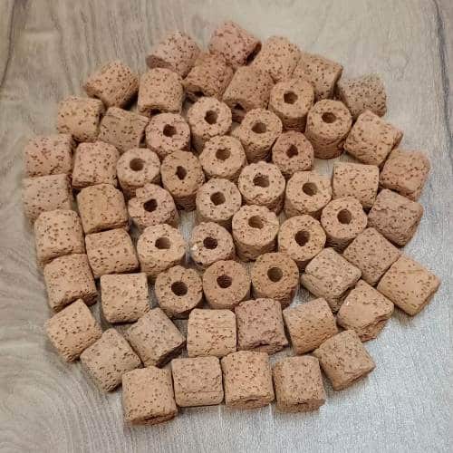 Red Ceramic Ring 500g Aquarium Filter Media - 3