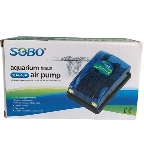 SOBO SB-648A Aquarium Air Pump 2-way 5 Watts - 5