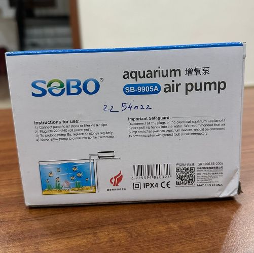 SOBO SB-9905A Aquarium Air Pump 4.2 Watts - 2