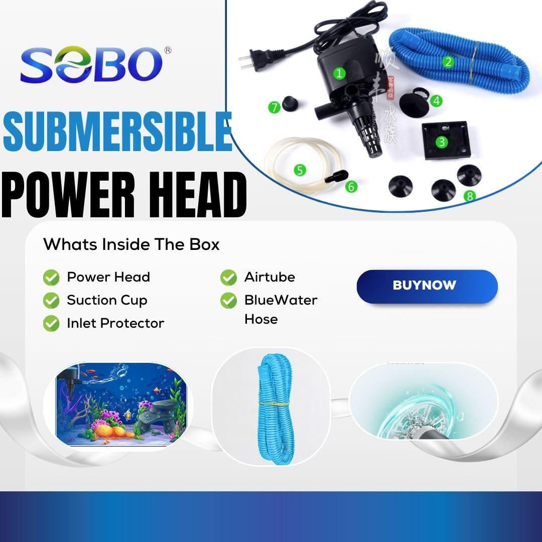 SOBO WP-880 Aquarium Power Head 15 Watts - 3