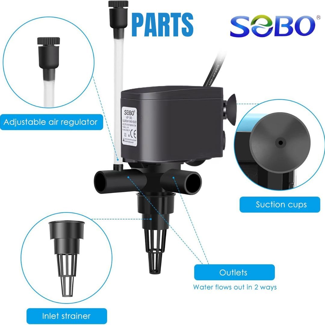 SOBO WP-880 Aquarium Power Head 15 Watts - 5