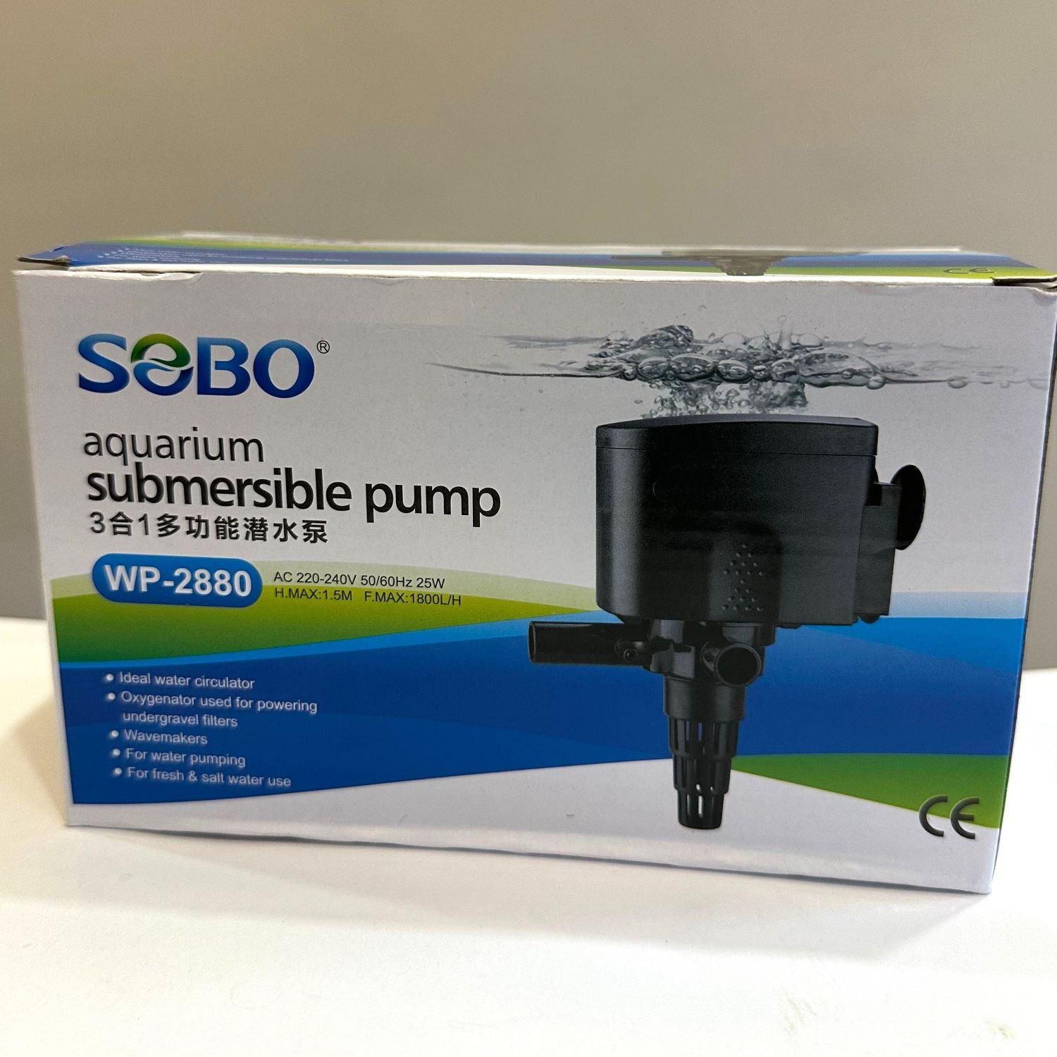 SOBO WP-2880 Aquarium Power Head 25 Watts - 8