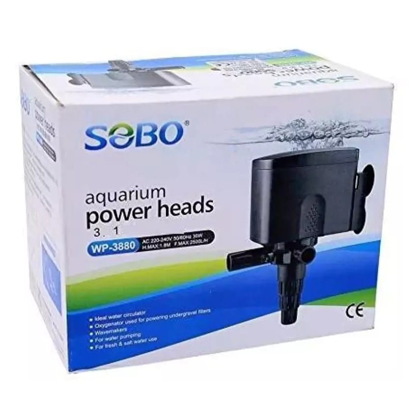 SOBO WP-3880 Aquarium Submersible Pump Power Head (35W) – 2500L/H