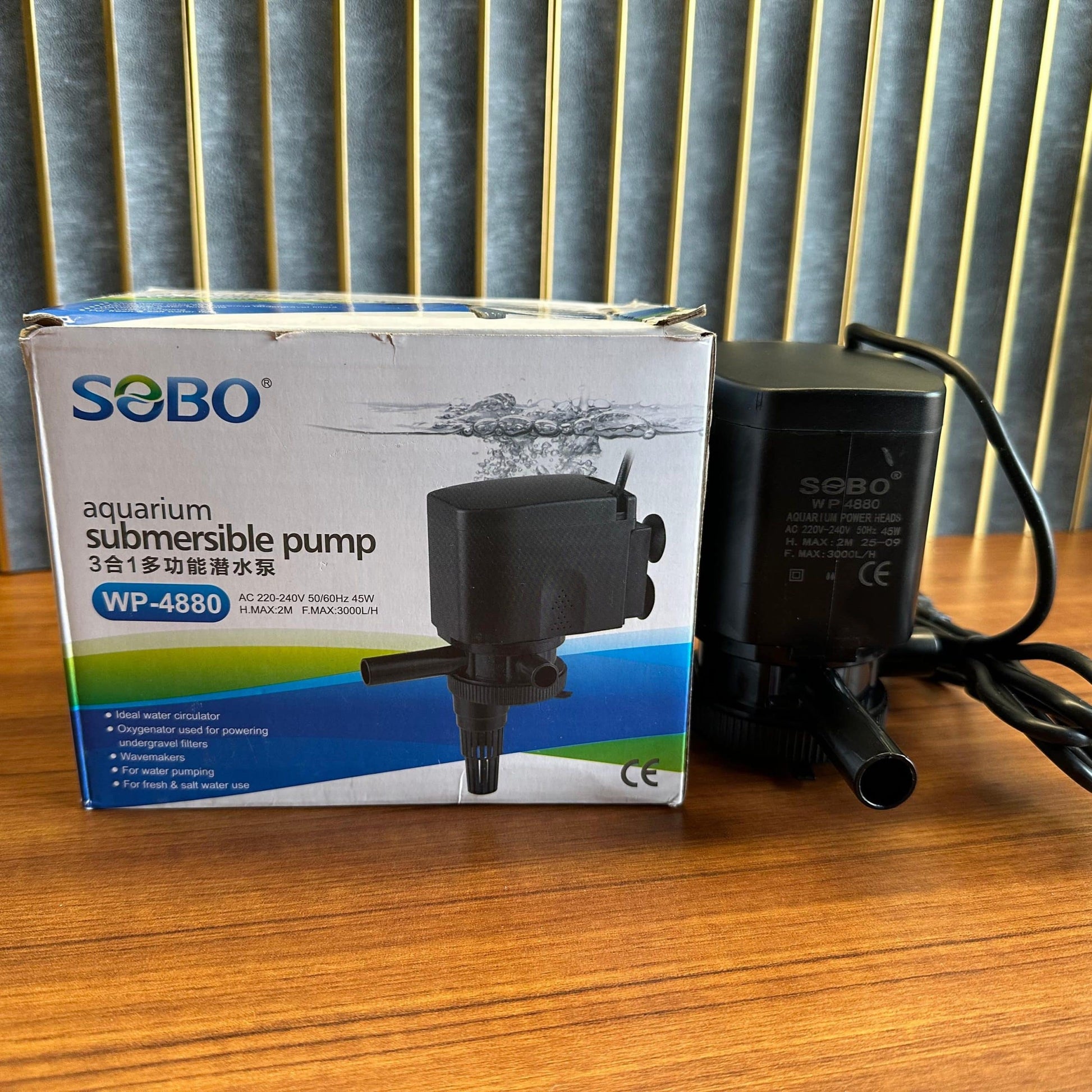 SOBO WP-4880 Aquarium Submersible Pump Power Head (45W) – High Flow 3000L/H - 4