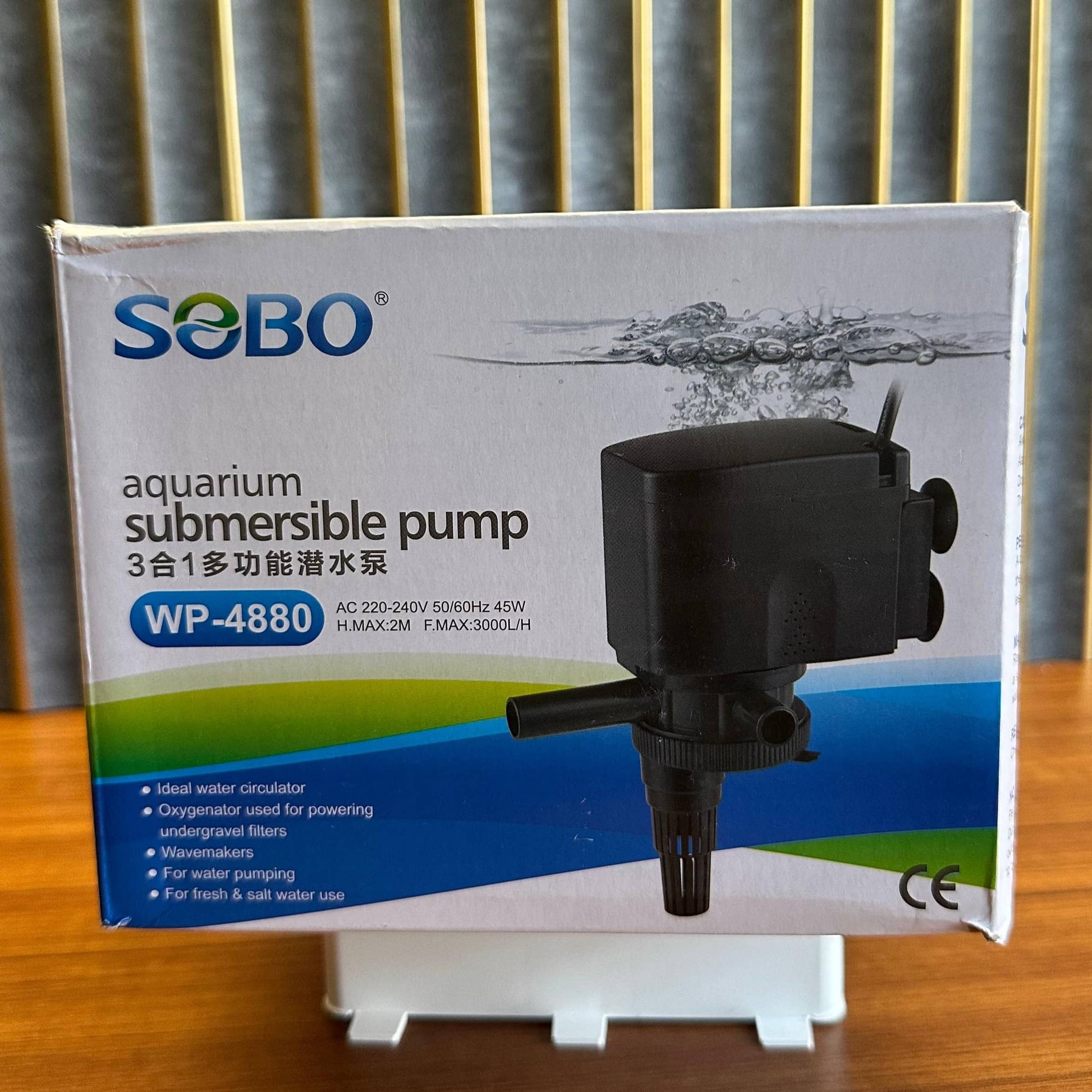 SOBO WP-4880 Aquarium Submersible Pump Power Head (45W) – High Flow 3000L/H - 2