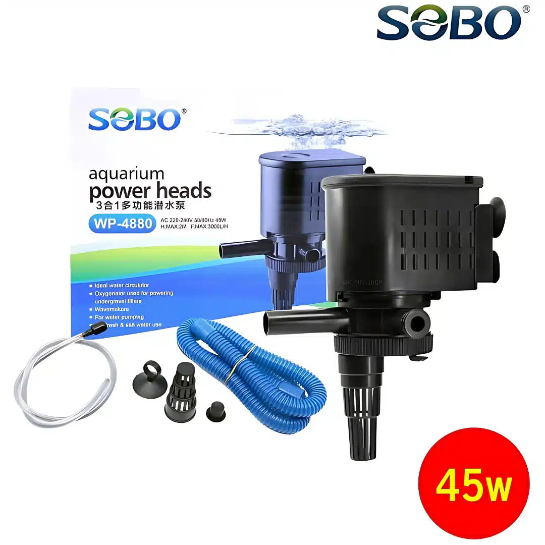 SOBO WP-4880 Aquarium Submersible Pump Power Head (45W) – High Flow 3000L/H
