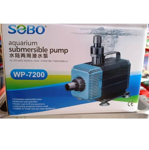 Sobo WP-7200 Submersible Water Pump For Fountain and  Fish Tank 135 watts