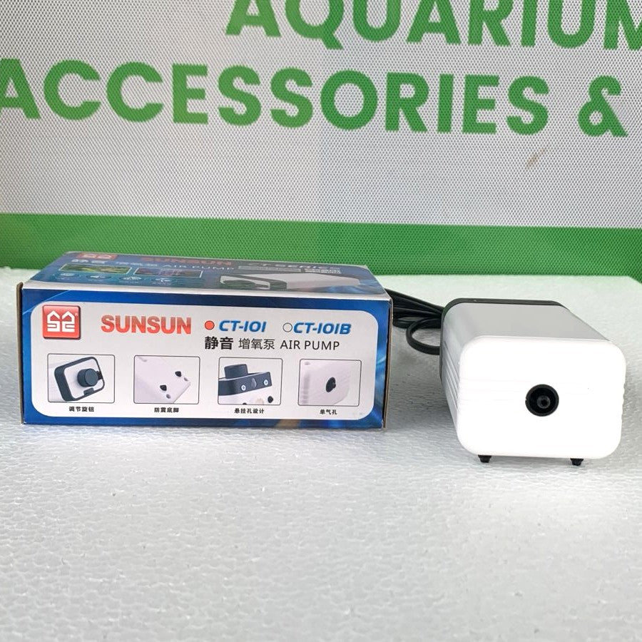 SUNSUN CT-101 - 1 Way Silent Air Aquarium Pump 3 Watts - 5