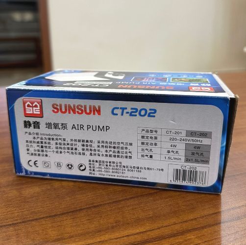 SUNSUN CT-202 2 Way Silent Air Aquarium Pump 4 Watts