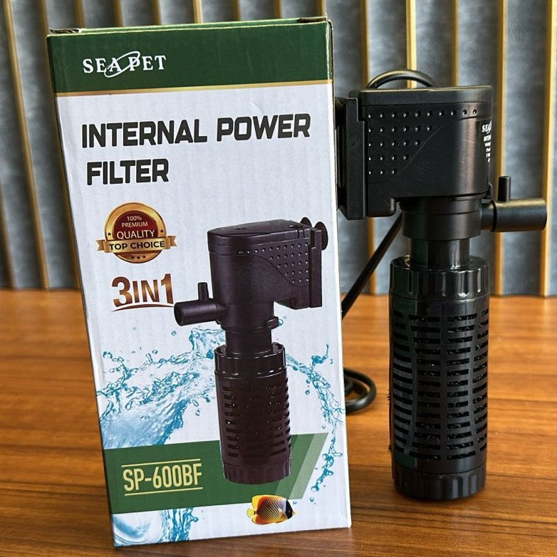 Sea Pet SP-600BF Aquarium Internal Filter (6W) – 500L/H 3-in-1 Power Filter - 3
