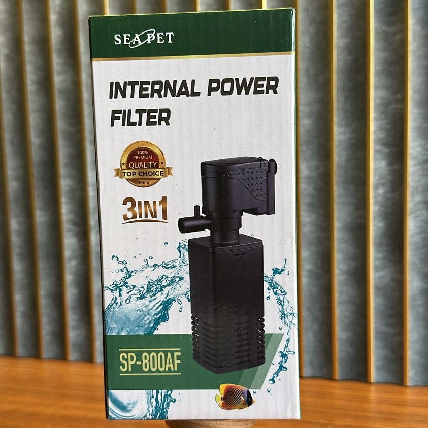 Sea Pet SP-800AF Aquarium Internal Filter (8W) – 600L/H 3-in-1 Power Filter - 2