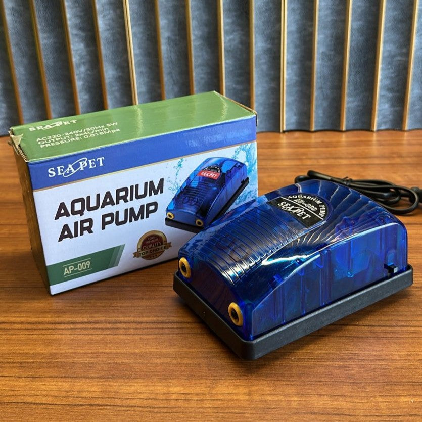 Sea Pet AP-009 Aquarium Air Pump (5W) – Dual Outlet 2x4L/min Aerator - 4