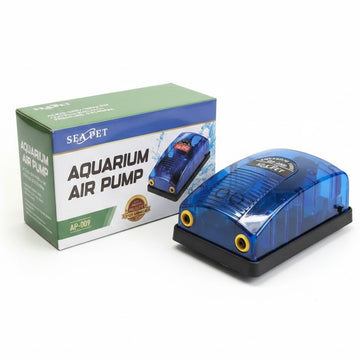 Sea Pet AP-009 Aquarium Air Pump (5W) – Dual Outlet 2x4L/min Aerator