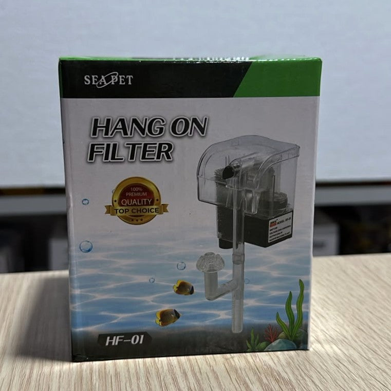 Sea Pet HF-01 Hang on Filter for Aquariums 3W - Surface Skimming Filter
