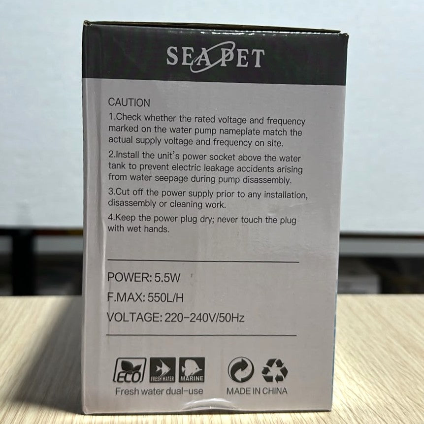 Sea Pet HF-12 Hang on Filter for Aquariums 5.5W - 550 L/H