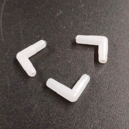 Silicon Tube Joint L White color Aquarium Fittings - 2