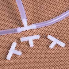 Silicon Tube Joint T White color Aquarium Fittings