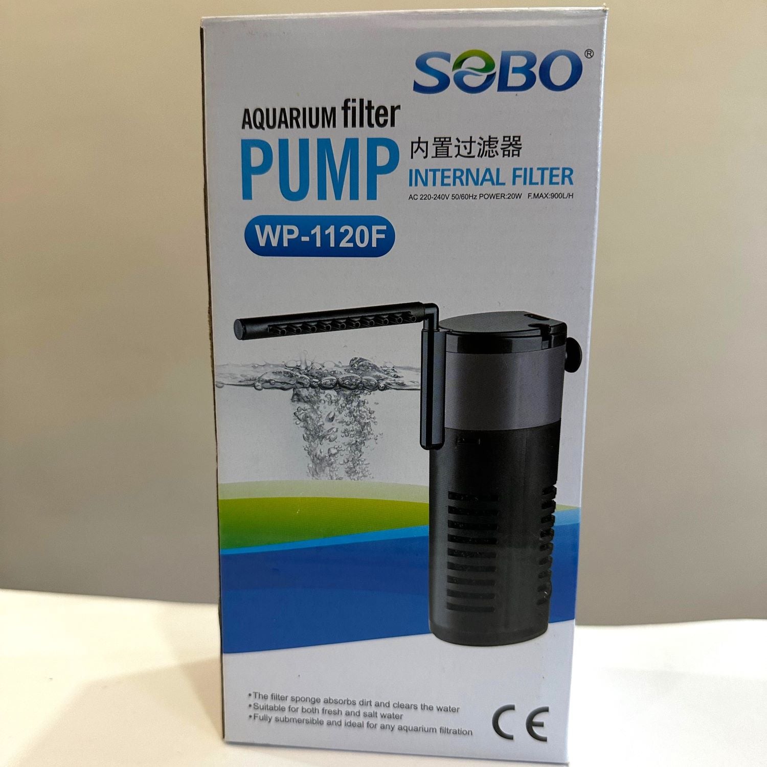 Sobo WP-1120F Internal aquarium Filter 20 watts - 2