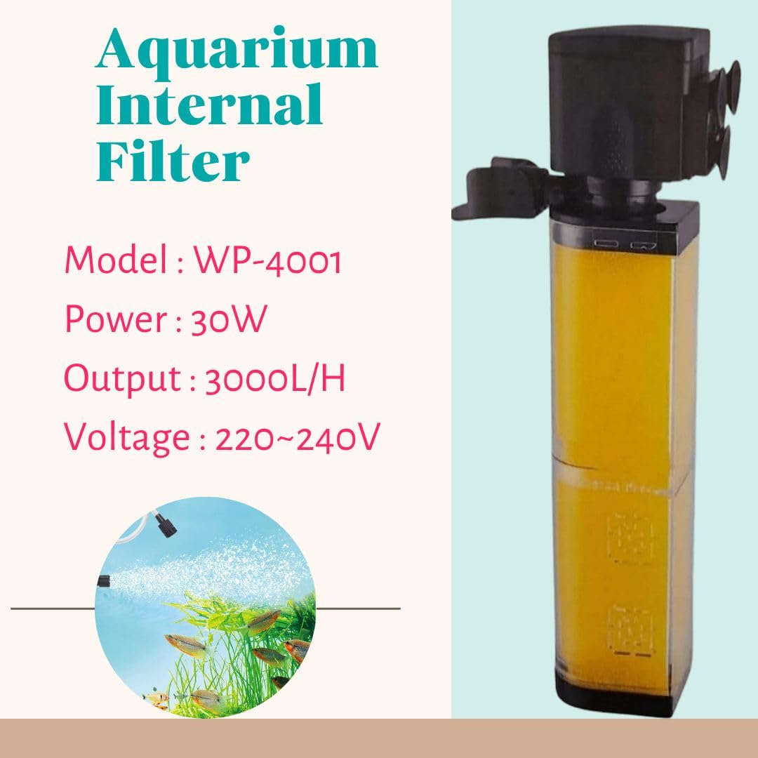 SOBO WP-4001 Aquarium Internal Filter 30 Watts - 4
