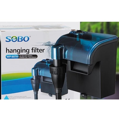 Sobo WP-607H Aquarium Hang On Filter 12 Watts | 600 L/h - 6