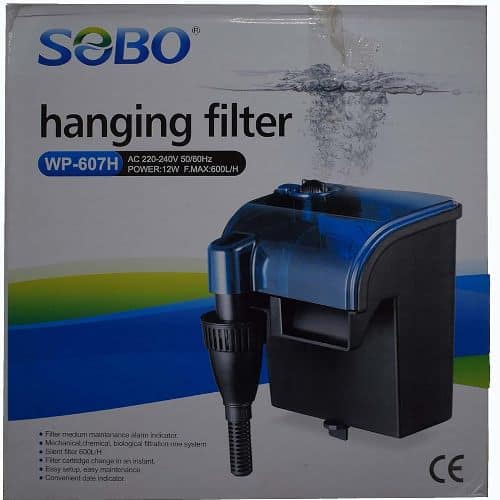 Sobo WP-607H Aquarium Hang On Filter 12 Watts | 600 L/h - 5