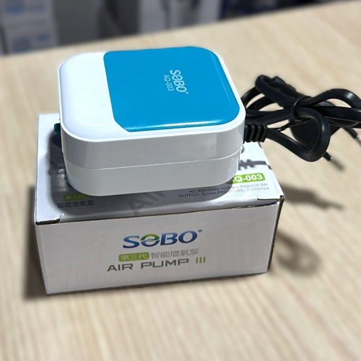 SOBO AQ-003 Aquarium Air Pump (3W) – Super Silent Single Outlet