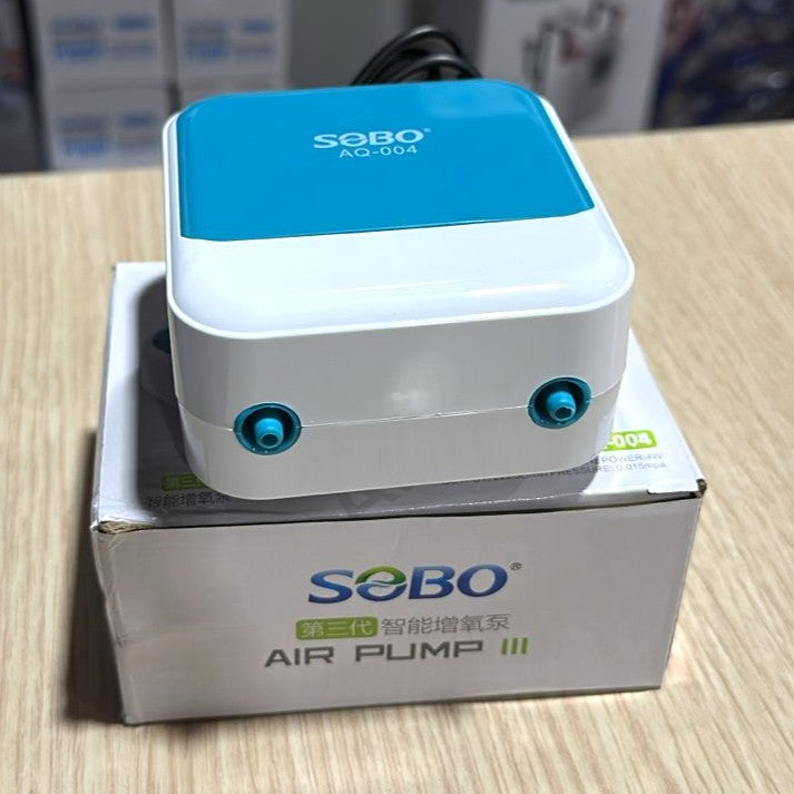 SOBO AQ-004 Aquarium Air Pump (4W) – Super Silent Dual Outlet