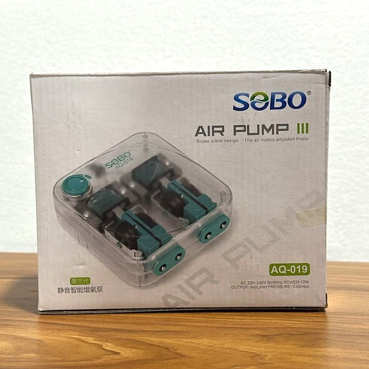 Sobo AQ-019 Four-Way Aquarium Air Pump 12 Watts for Fish Tank