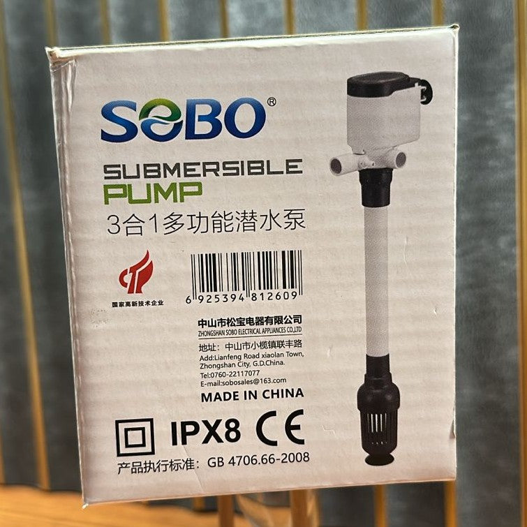 Sobo AQ-1028 Aquarium Submersible Pump & Power Head (10W) – 800 L/H