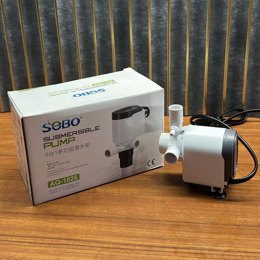 Sobo AQ-1028 Aquarium Submersible Pump & Power Head (10W) – 800 L/H