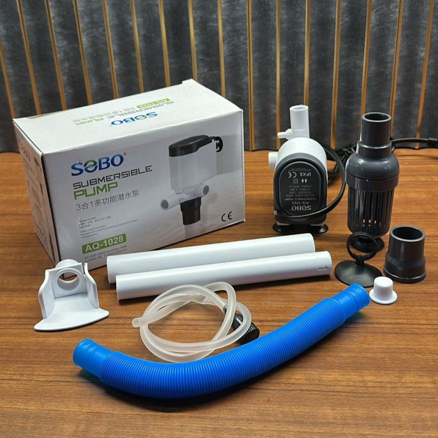 Sobo AQ-1028 Aquarium Submersible Pump & Power Head (10W) – 800 L/H